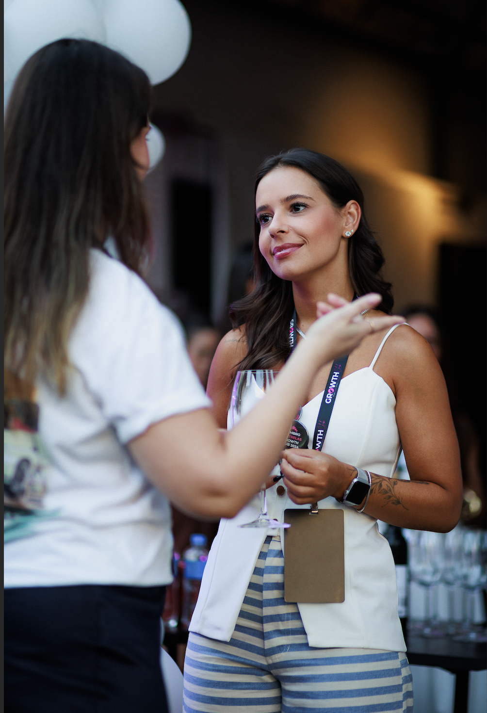 Conversa real entre membros do GrowthClub